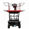 Electric orchard wheel hydraulic lifting working platform 2