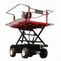 Electric orchard wheel hydraulic lifting working platform 3