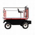 Electric orchard wheel hydraulic lifting working platform 7