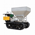 tracked chain walk behind crawler with fertilizer spreader  2