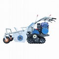 Triangular track stubble remaining grass crusher 2