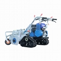 walk behind crawler type brush mower