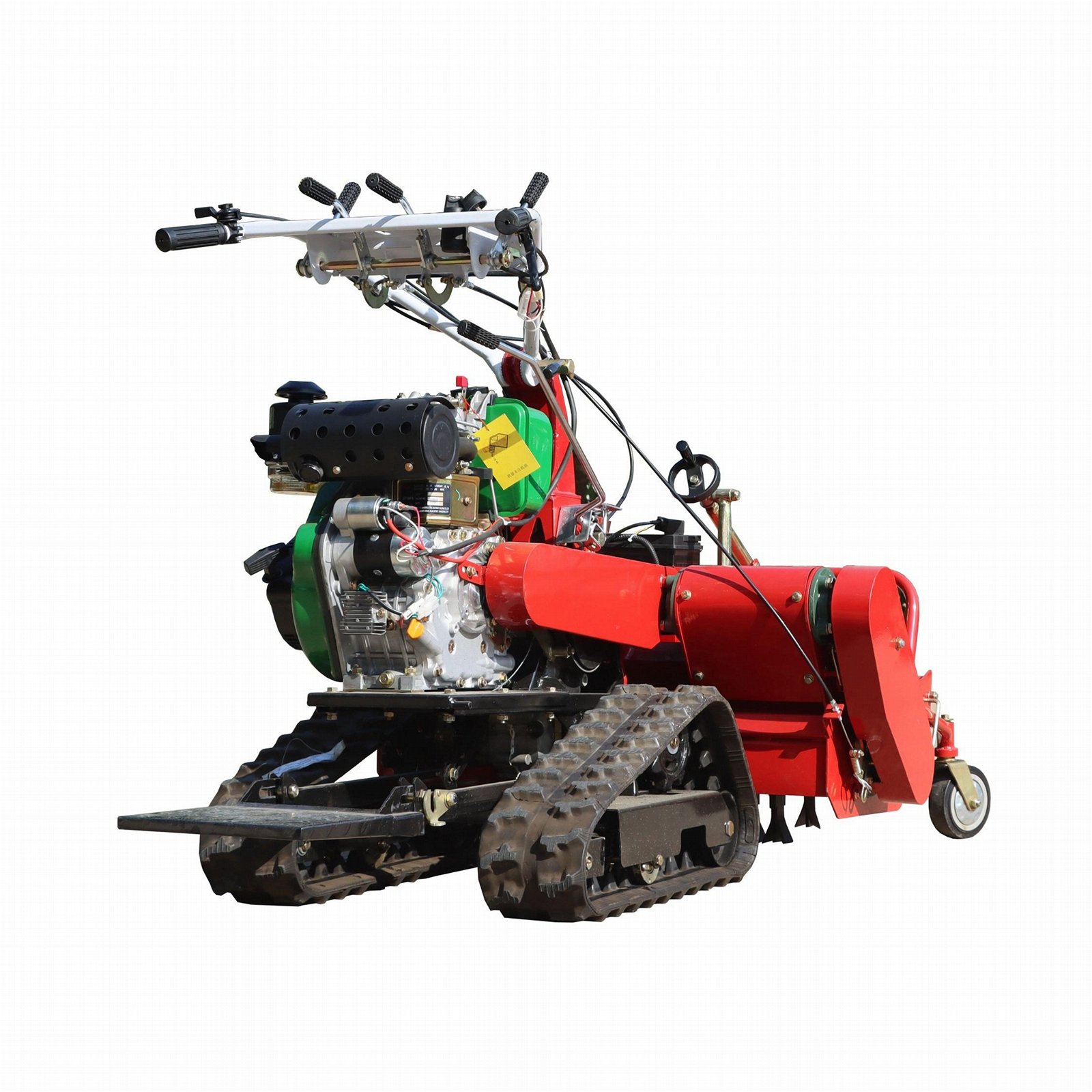 orchard crawler type diesel engine flail mower 3