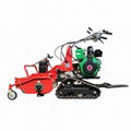 orchard crawler type diesel engine flail mower