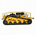 crawler type self propelled gas engien lawn mower