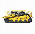 rubber track remote control garden lawn mower