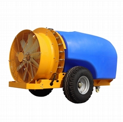 tractor trailed sprayer for tall trees