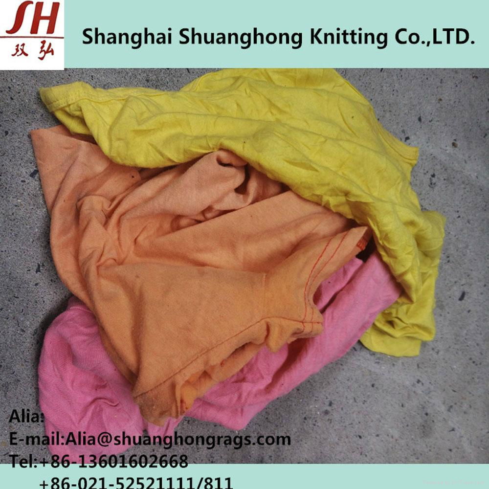 Cotton 100% dark color cleaning rags 3