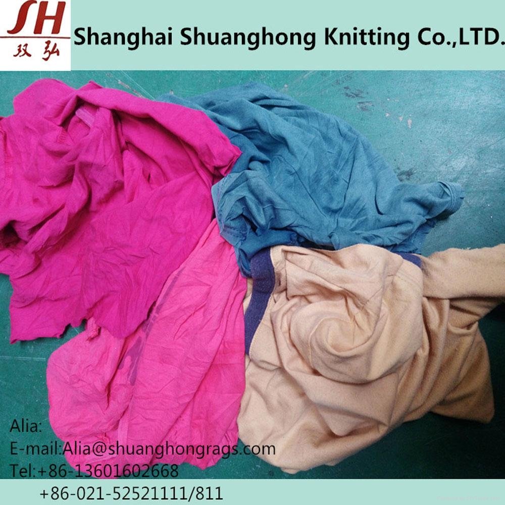 Cotton 100% dark color cleaning rags 4