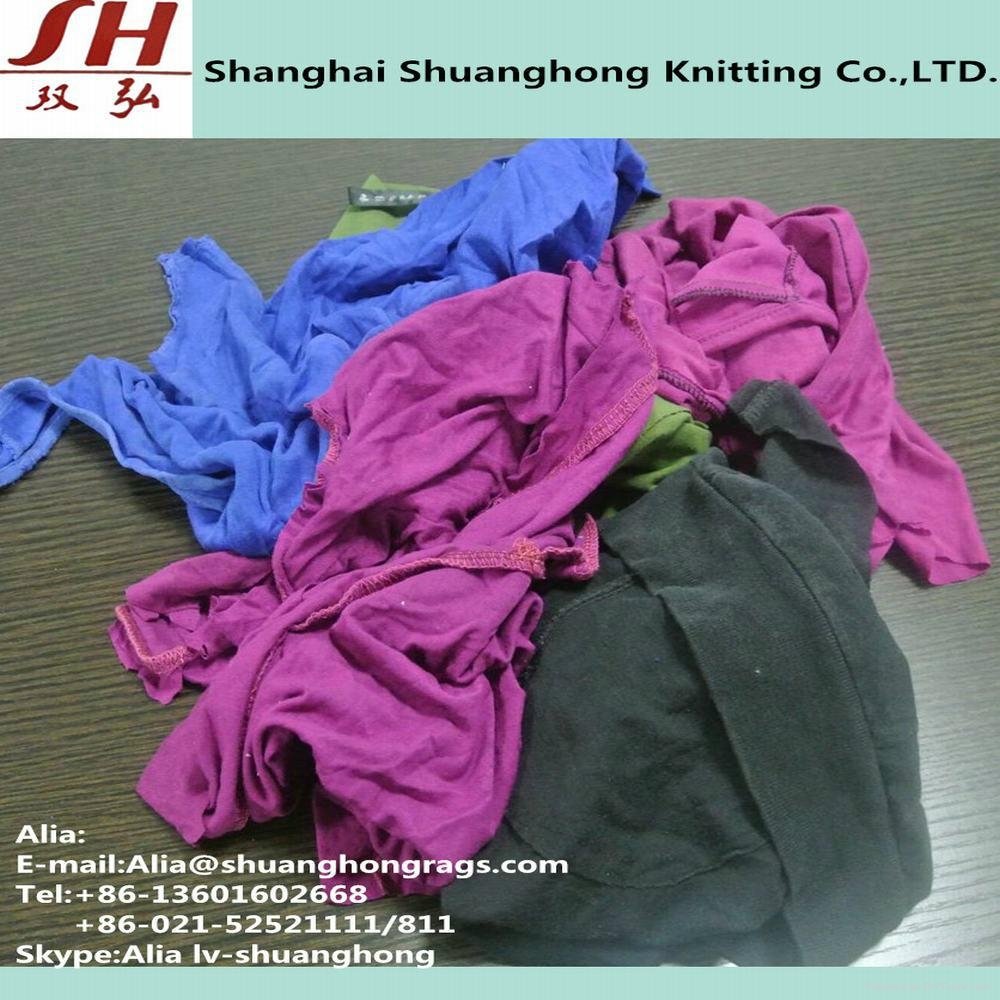 Cotton 100% dark color cleaning rags 5