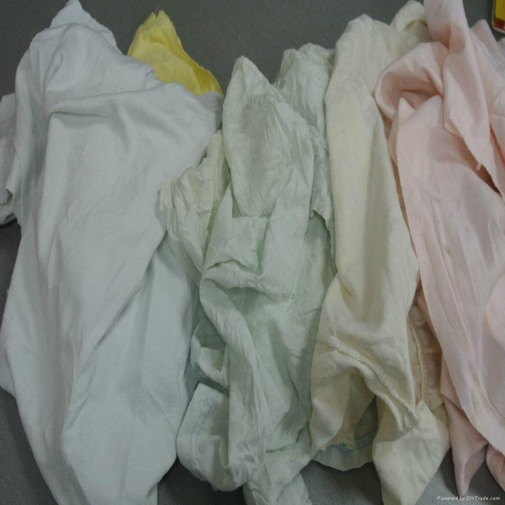 Used light color clothing wipers rags low price