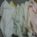 Used light color clothing wipers rags