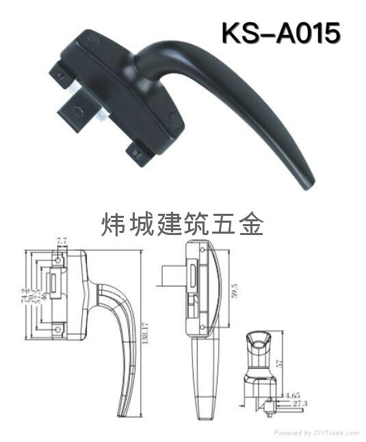 Multi-point lock holds hands two lock hold hands 3