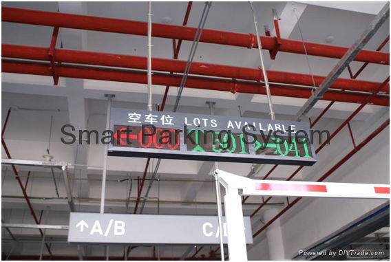 Available Lots Information Real-time Indoor Parking Guiding Led Display 4