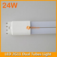 4pins 24W 542mm LED 2G11 Dual Tubes Light