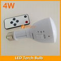 4W LED Torch Bulb Light Rechargeable 2