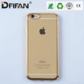 Electroplated cover case for iphone 6