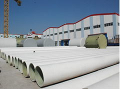 ISO certified anti-corrosion FRP pipes for chemical industry water treatment