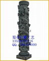 供应石雕文化柱  龙柱 1