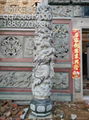供应石雕文化柱  龙柱 4