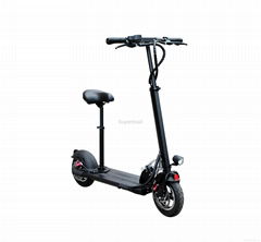 10.4Ah Li-ion Battery Folding Electric Scooter and Adult Kick Scooter with Seat