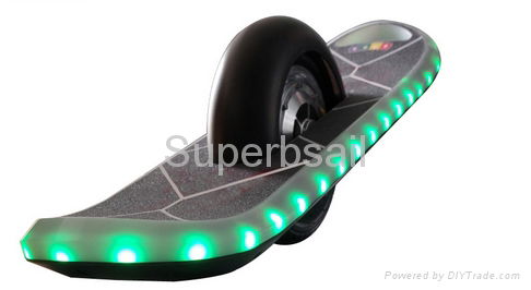 E wheel Scooter Electric Skateboard One Wheel with Bluetooth and LED flash light 2