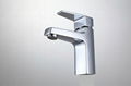 Square Chrome Polished Basin Mixer Faucets  3