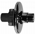 Concealed Delay Action Shower Valve With Wall Flange