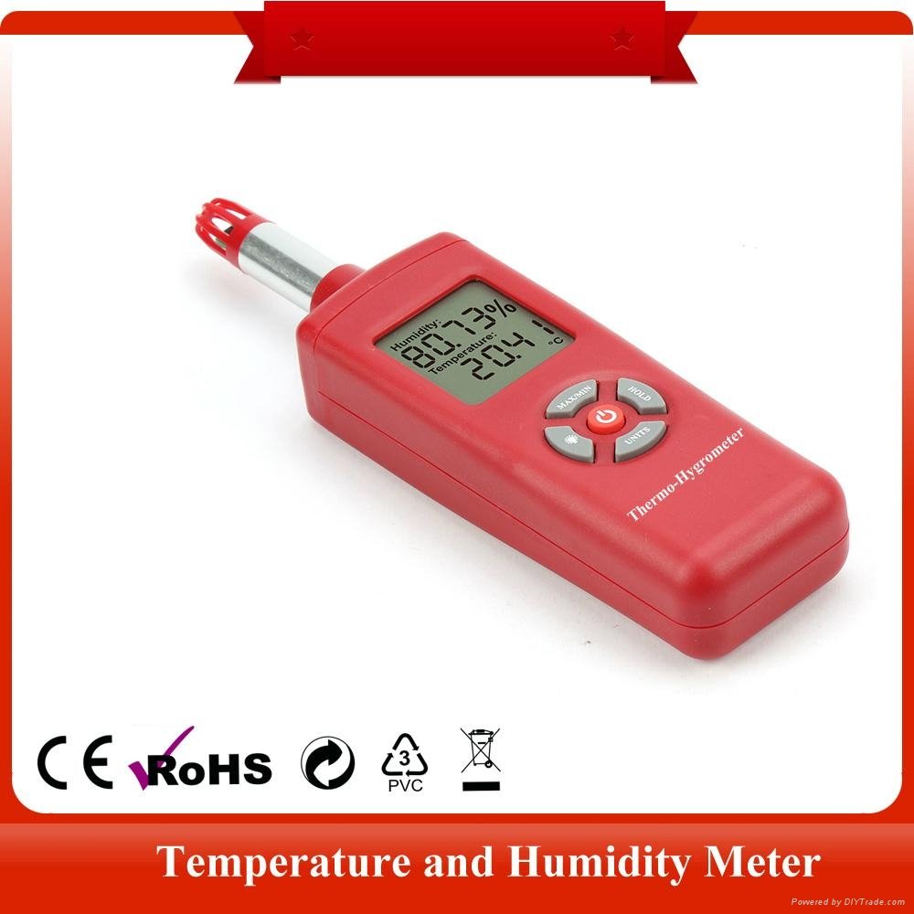  portable humidity temperature industrial meter digital Thermo-Hygrometer probe  2