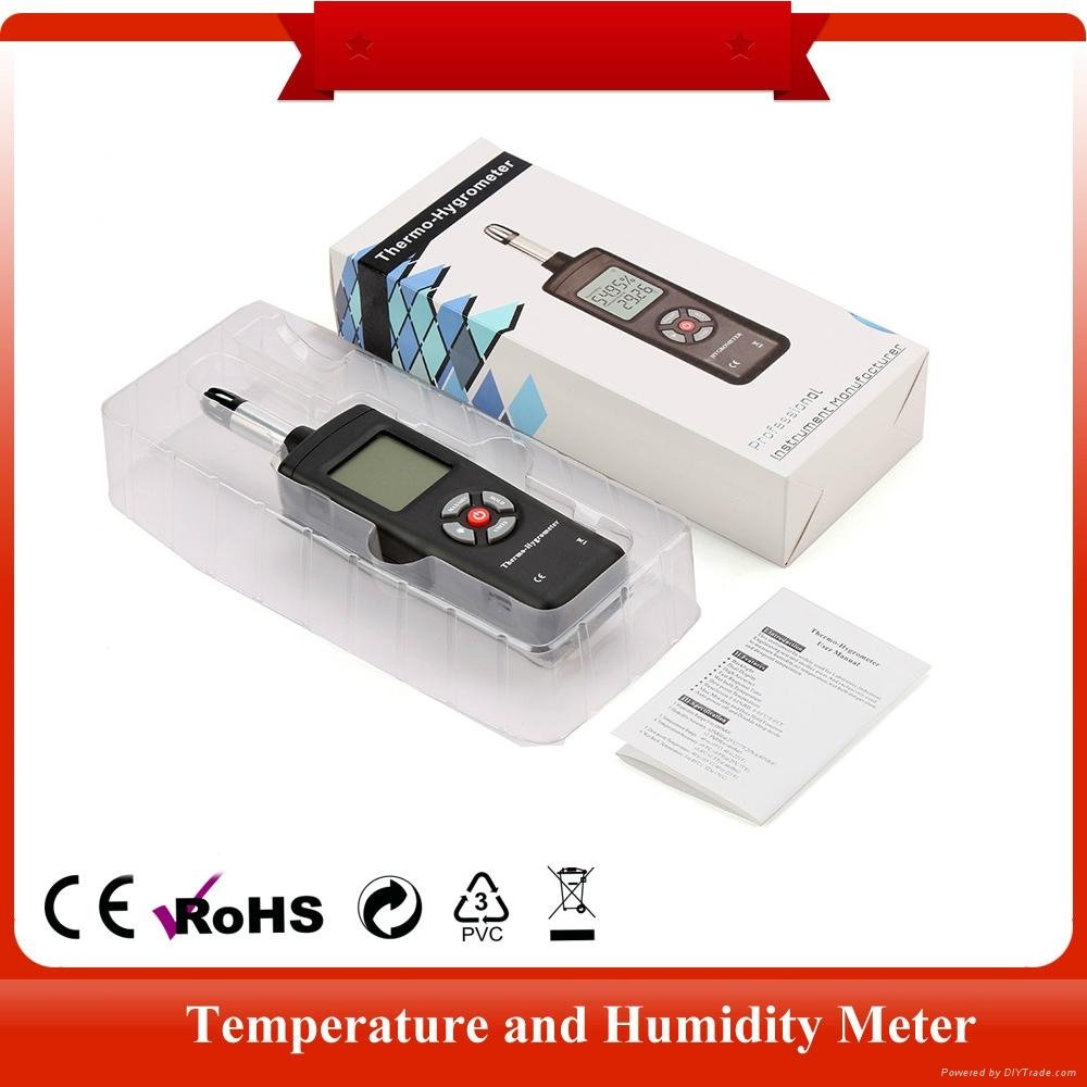  portable humidity temperature industrial meter digital Thermo-Hygrometer probe  4