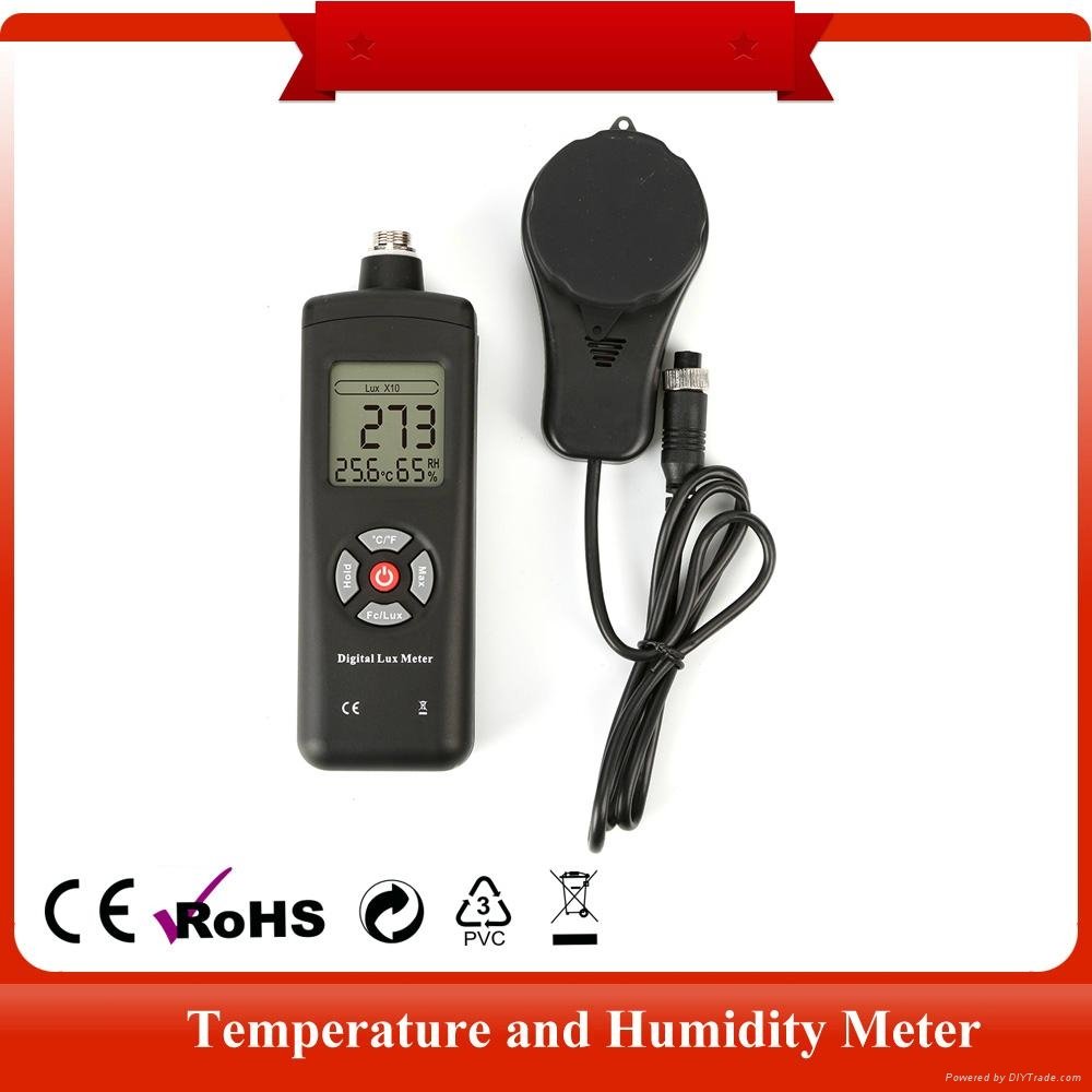 3-in-1 High quality Digital lux meter price with temperature and humidity TL-601