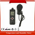 3-in-1 High quality Digital lux meter price with temperature and humidity TL-601