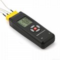 'digital thermometers with four Type K input and large LCD display TL-TK04 2