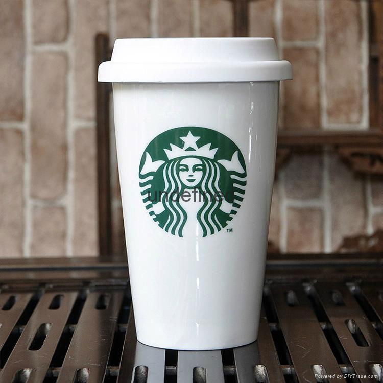 Starbar Coffee Lock-Lock Ceramics Travel Mug with Silicone Lid
