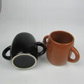 Double handles Childern Ceramics Mugs with Glazed Color for Promotional or Gift  4