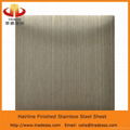 high quality hairline finished PVD colored 304 stainless steel sheet 1