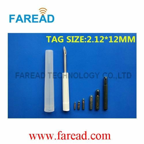 ISO11784/785 RFID FDX-B 2.12x12mm animal microchip needle