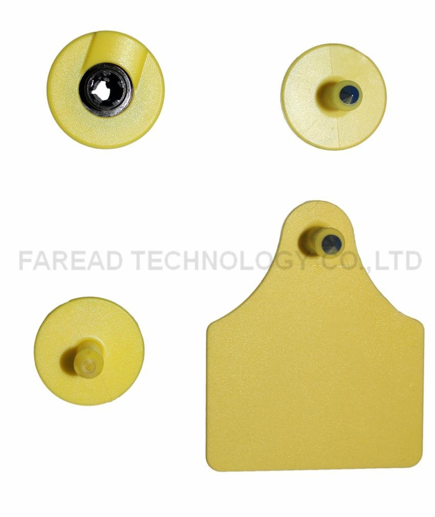 TPU livestock Plastic tag RFID Animal ear tags  LF ISO11784/5