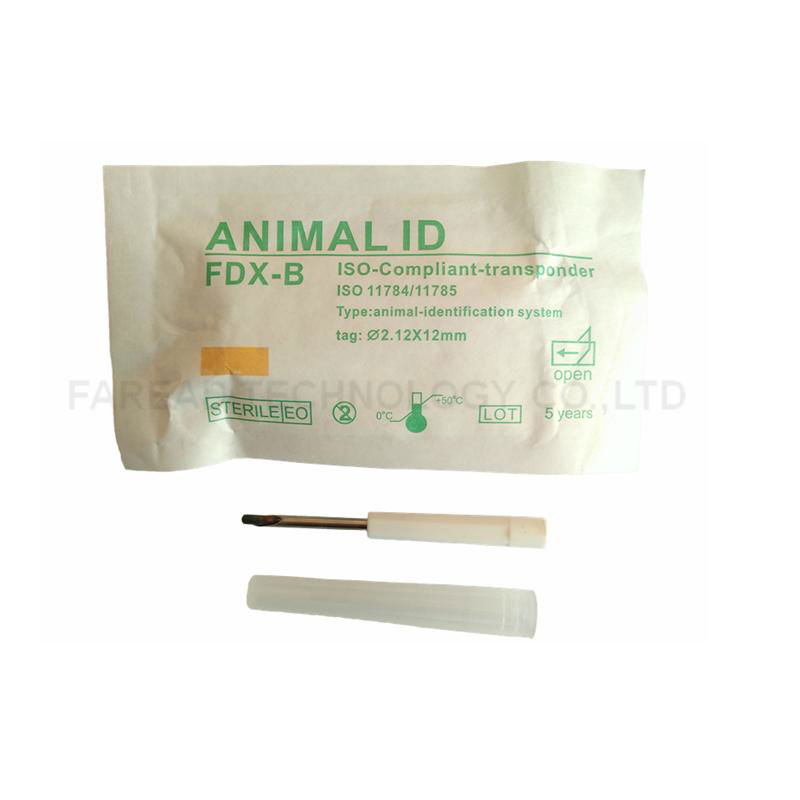 RFID replacement needle with 1.4*8 mm microchip for animal tracking  2