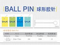 SAGA 球形胶针 球形胶针安全性高 服装标签连接用塑胶制线