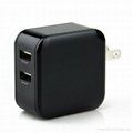 24W 4.8A Fast Universal Smart Dual Port USB Charger for Smartphone and tablet 3