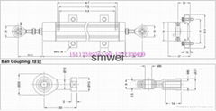 General articulated displacement sensor