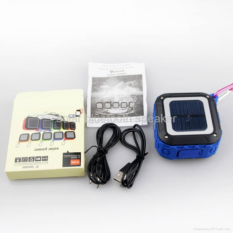 portable speaker mini waterproof solar bluetooth speaker 2