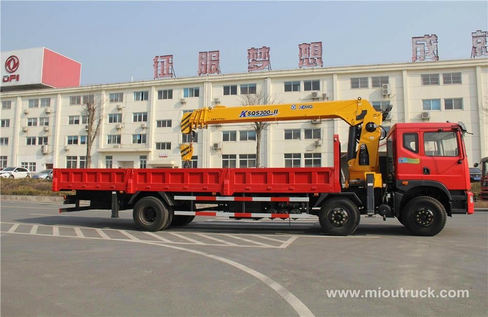 Dongfeng 6x2 truck mounted crane 12tons truck with crane china manufacturers
