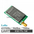 1W high power SX1278 / 1276 wireless module | ultra long distance 433M digital t