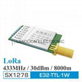 1W high power SX1278 / 1276 wireless module | ultra long distance 433M digital t