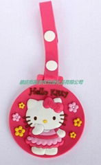 Manufacturers of customized PVC soft luggage tag luggage accessories