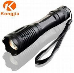 Ultra Brightness Stretchable Zoom Rechargeable LED Flashlight