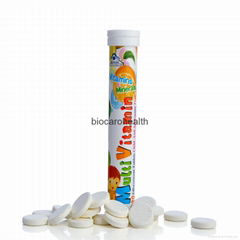 Manufacturer food supplemment multivitamin effervescent tablets in tubes