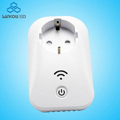 EU Standard Power Remote Socket 16A Smart Switch Travel Plug Socket 